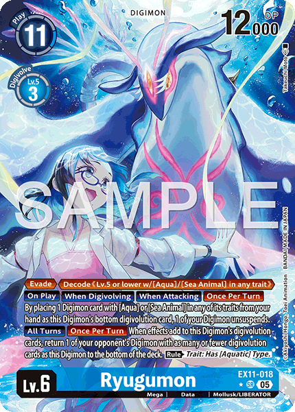[ALTERNATE ART] Ryugumon (EX11-018) SR - Digimon Dawn of Liberator