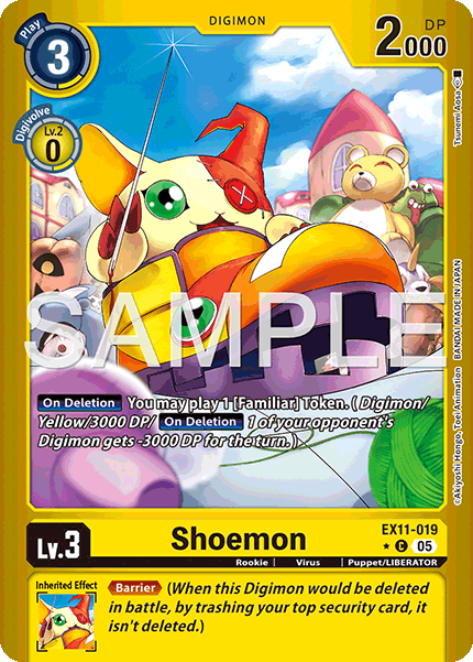 Shoemon (EX11-019) Limited Foil - Digimon Dawn of Liberator