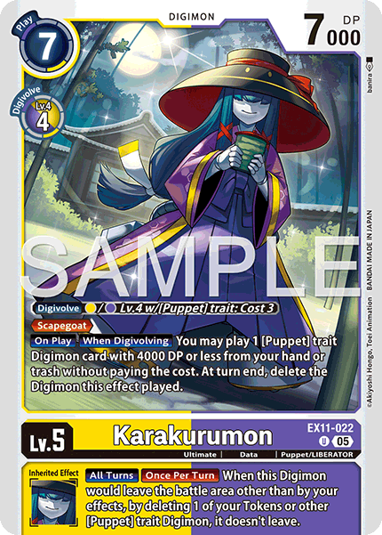 PLAYSET (4) 4x Karakurumon (EX11-022) Uncommon - Digimon Dawn of Liberator