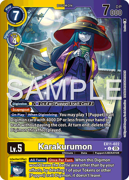 Karakurumon (EX11-022) Limited Foil - Digimon Dawn of Liberator