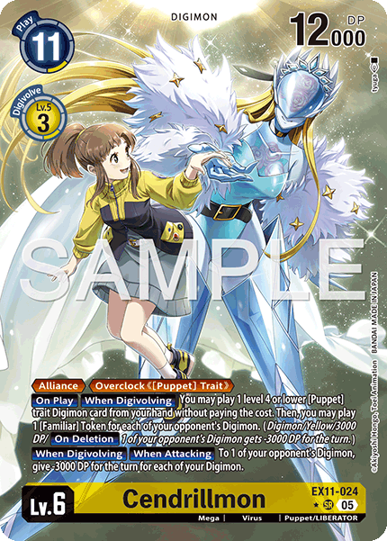 [ALTERNATE ART] Cendrillmon (EX11-024) SR - Digimon Dawn of Liberator
