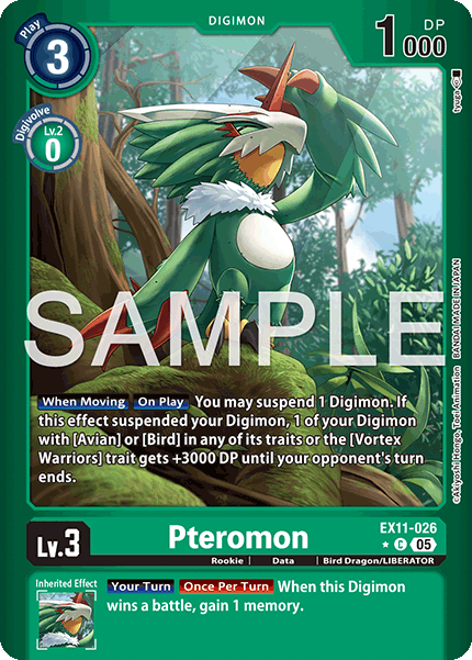 Pteromon (EX11-026) Limited Foil - Digimon Dawn of Liberator