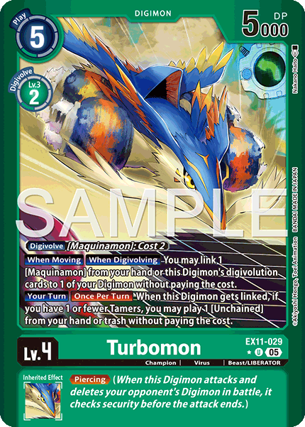 Turbomon (EX11-029) Limited Foil - Digimon Dawn of Liberator