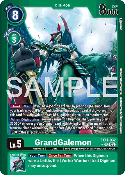 GrandGalemon (EX11-032) Limited Foil - Digimon Dawn of Liberator