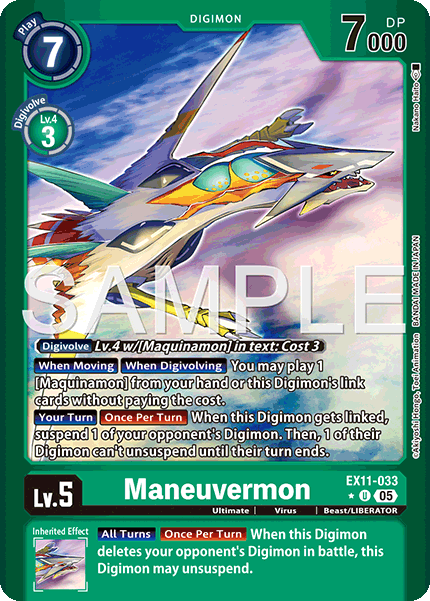 Maneuvermon (EX11-033) Limited Foil - Digimon Dawn of Liberator