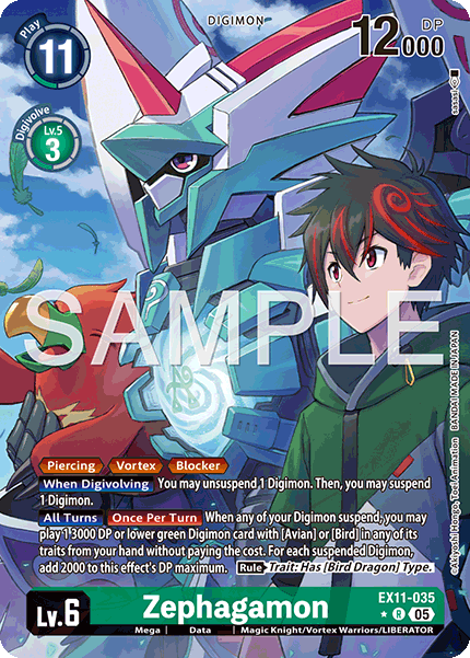 [ALTERNATE ART] Zephagamon (EX11-035) R - Digimon Dawn of Liberator