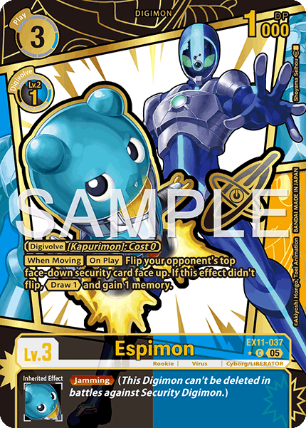 [RARE PULL] Espimon (EX11-037) - Digimon Dawn of Liberator