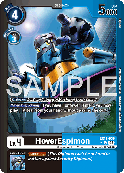 HoverEspimon (EX11-039) Limited Foil - Digimon Dawn of Liberator