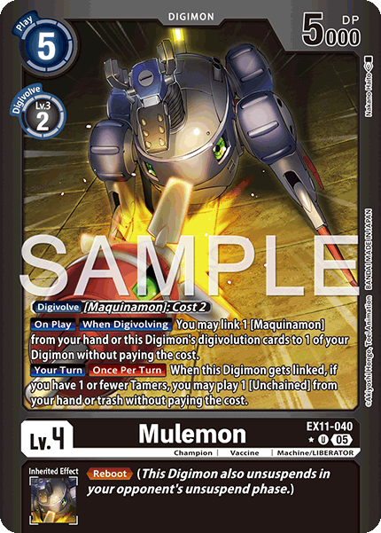 Mulemon (EX11-040) Limited Foil - Digimon Dawn of Liberator