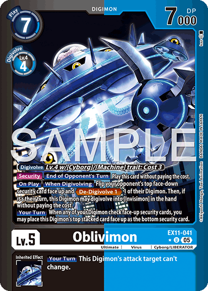 Oblivimon (EX11-041) Limited Foil - Digimon Dawn of Liberator