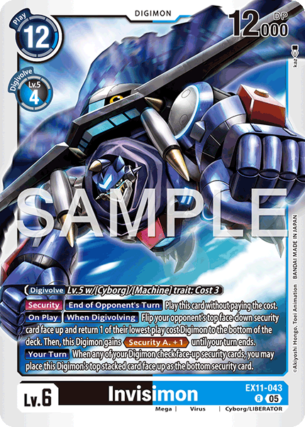 Invisimon (EX11-043) Rare - Digimon Dawn of Liberator