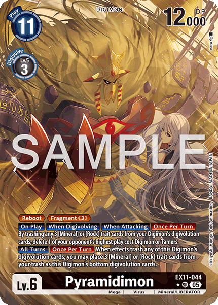 [ALTERNATE ART] Pyramidimon (EX11-044) SR - Digimon Dawn of Liberator