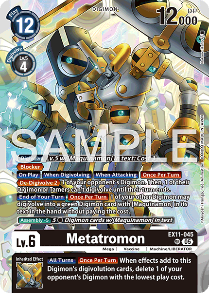 Metatromon (EX11-045) Super Rare - Digimon Dawn of Liberator