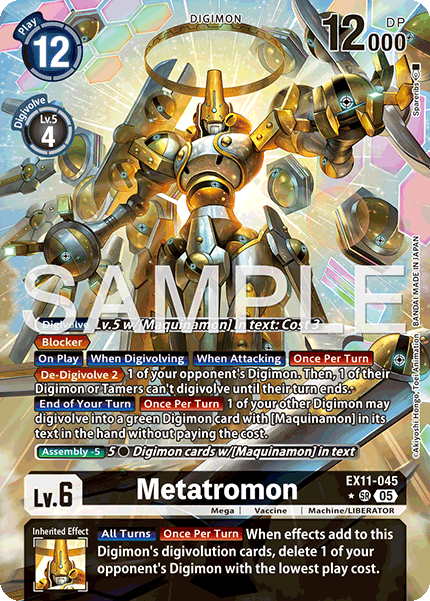 [ALTERNATE ART] Metatromon (EX11-045) SR - Digimon Dawn of Liberator
