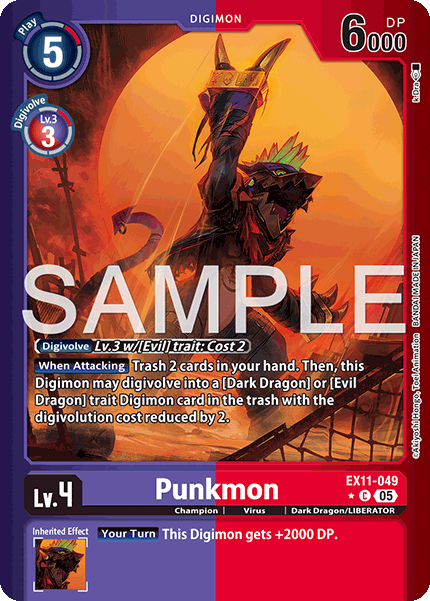 Punkmon (EX11-049) Limited Foil - Digimon Dawn of Liberator