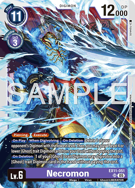 Necromon (EX11-051) Super Rare - Digimon Dawn of Liberator