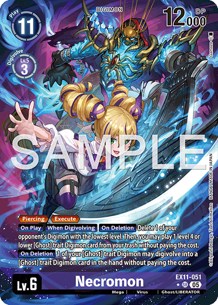 [ALTERNATE ART] Necromon (EX11-051) SR - Digimon Dawn of Liberator