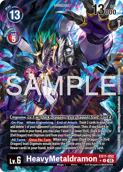 HeavyMetaldramon (EX11-052) (Box Topper) - Digimon Dawn of Liberator