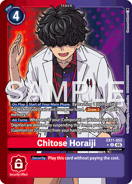 Chitose Horaiji (EX11-055) Limited Foil - Digimon Dawn of Liberator
