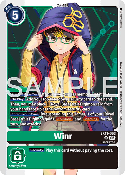 Winr (EX11-063) Rare - Digimon Dawn of Liberator