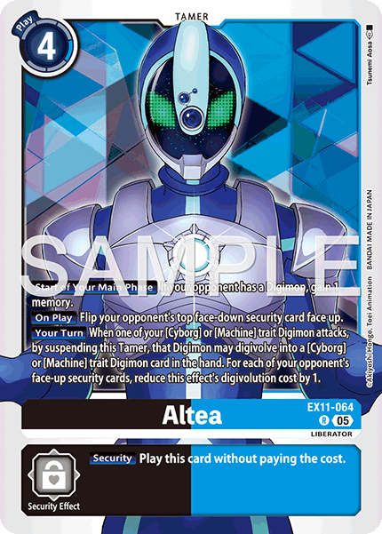 Altea (EX11-064) Rare - Digimon Dawn of Liberator