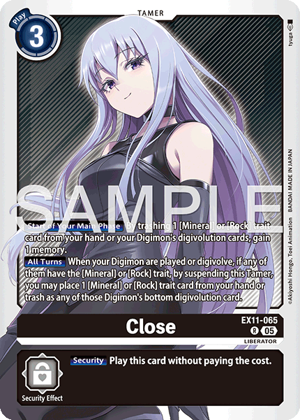 Close (EX11-065) Rare - Digimon Dawn of Liberator