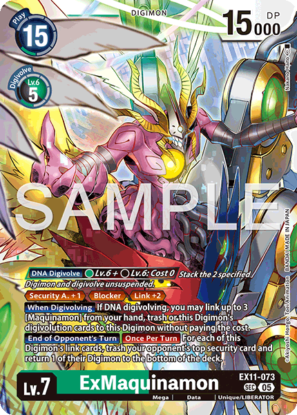 ExMaquinamon (EX11-073) Secret Rare - Digimon Dawn of Liberator
