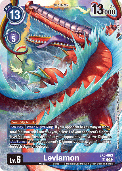 Leviamon EX5-063 - Super Rare EX05 Animal Colosseum