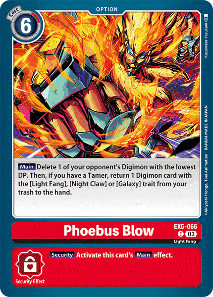Plasyet 4 4x Phoebus Blow Ex5-066 - Common Ex05 Animal Colosseum