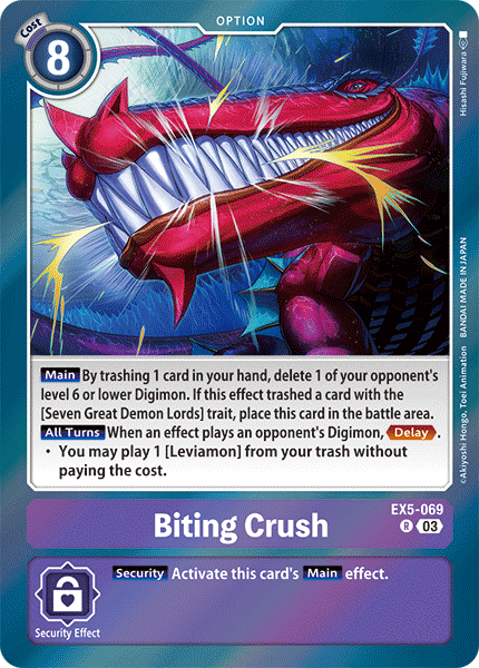 Biting Crush Ex5-069 - Rare Ex05 Animal Colosseum