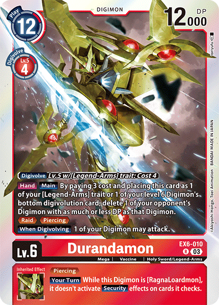 Durandamon EX6-010 - Rare EX06 Infernal Ascension