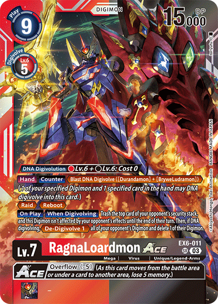RagnaLoardmon ACE EX6-011 - Super Rare EX06 Infernal Ascension