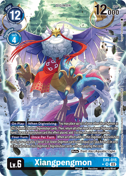 ALTERNATE ART Xiangpengmon EX6-015 - SR EX06 Infernal Ascension