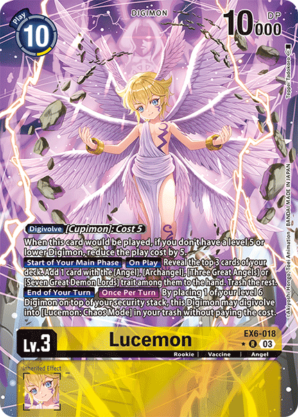 ALTERNATE ART Lucemon EX6-018 - R EX06 Infernal Ascension