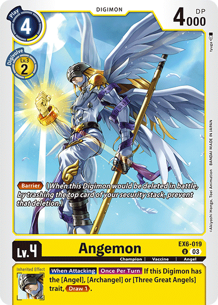 Angemon EX6-019 - Uncommon EX06 Infernal Ascension