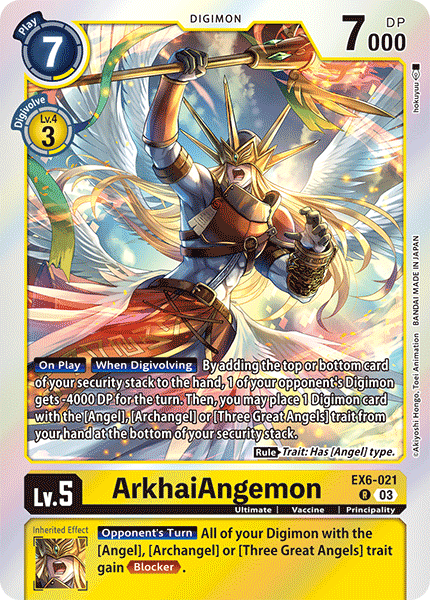 ArkhaiAngemon EX6-021 - Rare EX06 Infernal Ascension