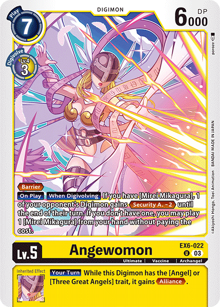 Angewomon EX6-022 - Uncommon EX06 Infernal Ascension