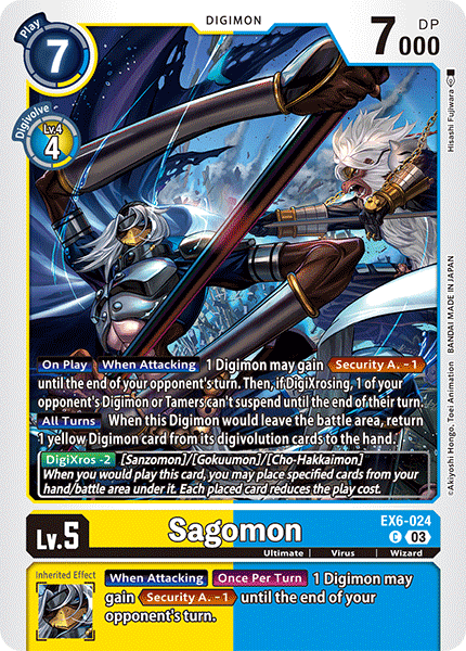 Sagomon EX6-024 - Common EX06 Infernal Ascension