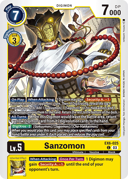 Sanzomon EX6-025 - Common EX06 Infernal Ascension