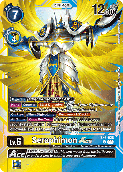Seraphimon ACE EX6-028 - Rare EX06 Infernal Ascension