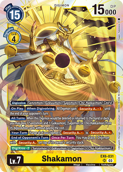 Shakamon EX6-031 - Super Rare EX06 Infernal Ascension