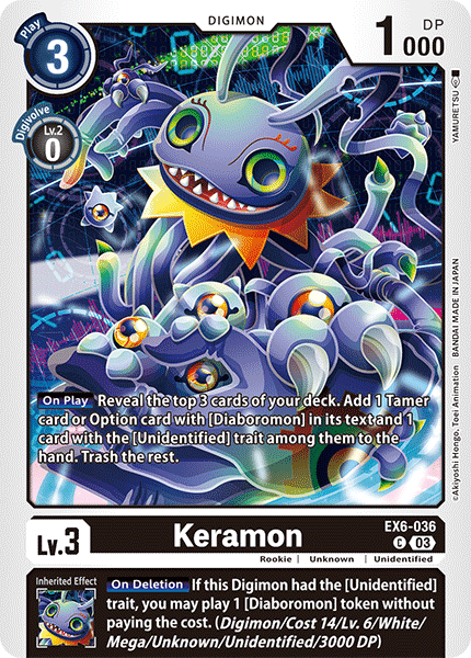 Keramon EX6-036 - Common EX06 Infernal Ascension