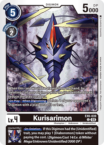 Kurisarimon EX6-039 - Common EX06 Infernal Ascension