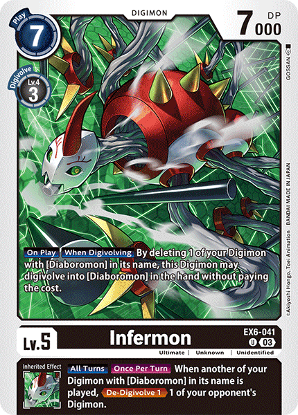 Infermon EX6-041 - Uncommon EX06 Infernal Ascension