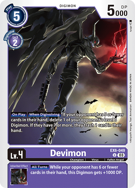 Devimon EX6-049 - Uncommon EX06 Infernal Ascension