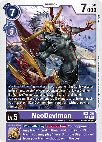 NeoDevimon EX6-051 - Common EX06 Infernal Ascension