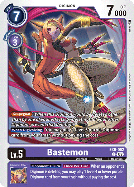 Bastemon EX6-052 - Uncommon EX06 Infernal Ascension