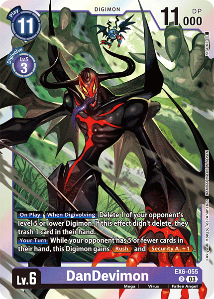 DanDevimon EX6-055 - Rare EX06 Infernal Ascension