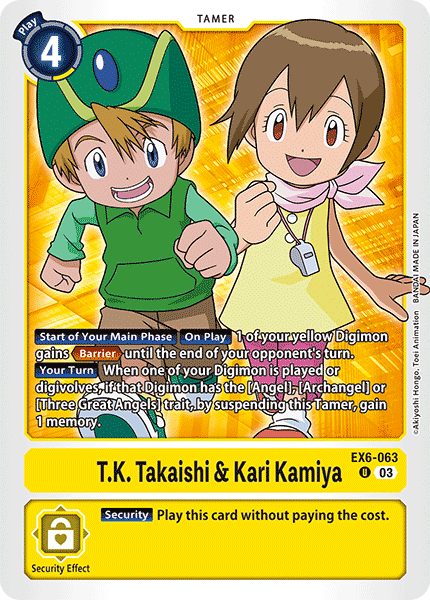 T.K. Takaishi & Kari Kamiya EX6-063 - Uncommon EX06 Infernal Ascension