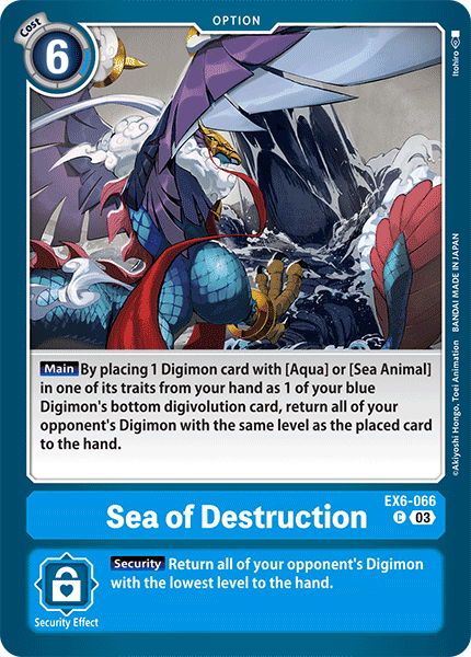 Sea of Destruction EX6-066 - Common EX06 Infernal Ascension